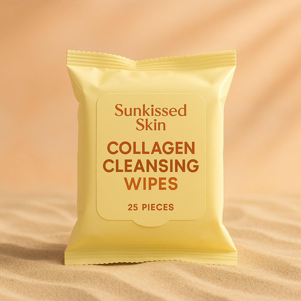 Sunkissed Skin Collagen Cleansing Wipes - 25 Pieces