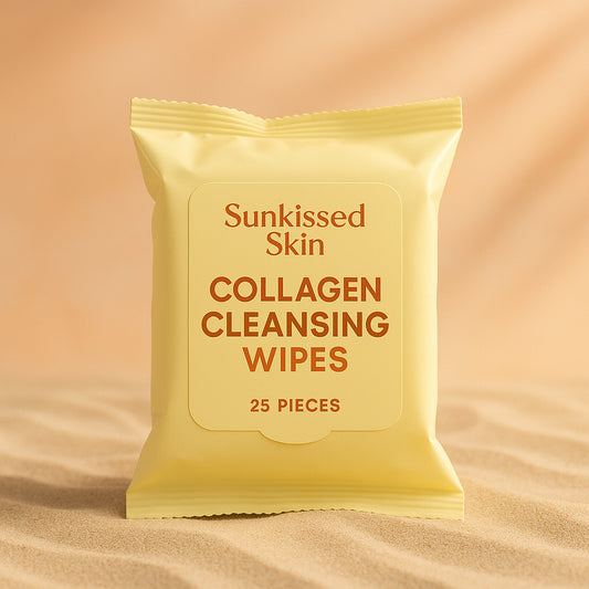 Sunkissed Skin Collagen Cleansing Wipes - 25 Pieces