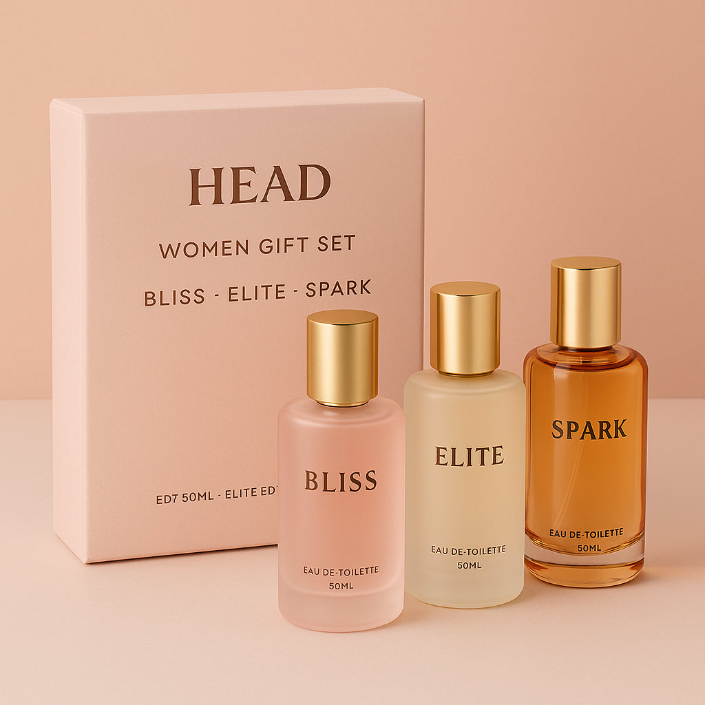 Head Women Gift Set: Bliss EDT 50ml - EliteEDT 50ml - Spark EDT 50ml