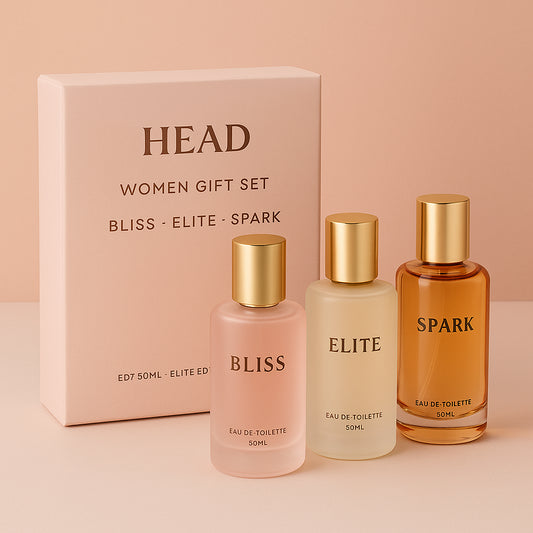Head Women Gift Set: Bliss EDT 50ml - EliteEDT 50ml - Spark EDT 50ml