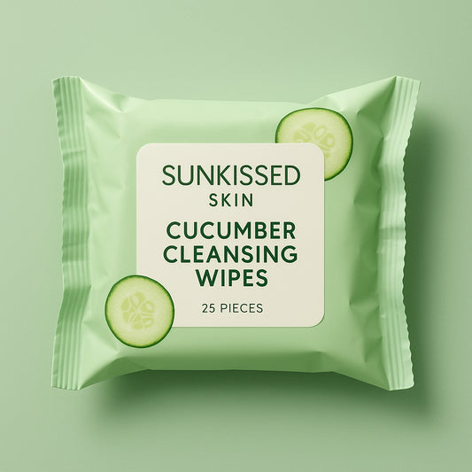 Sunkissed Skin Cucumber Cleansing Wipes - 25 Pieces