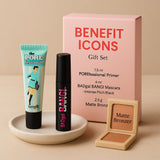 Benefit Icons Gift Set 7.5ml POREfessional Primer + 4ml BAGgal BANG! Mascara - Intense Pitch Black + 2.5g Matte Bronzer