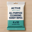 Active Multi Pack All Purpose Cleansing Handy Wipes - 4 x 10