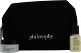 Philosophy Cleanser Gift Set 30ml Face Cleanser + 15ml Day Cream + 3ml Skin Serum