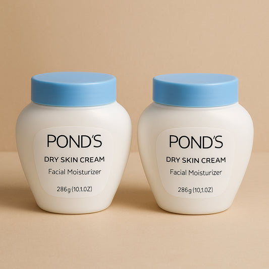 Pond's Dry Skin Cream Facial Moisturizer Set 2 x 286g