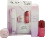 Shiseido Brightening Essentials Eye Gift Set 50ml Power Infusing Concentrate + 15ml Eye Cream + 15ml Gel Cream + Power Brightening Mask
