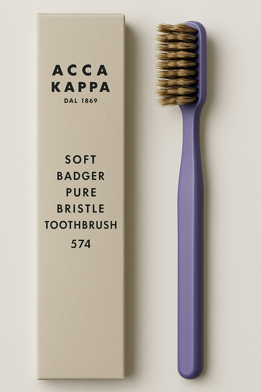 Acca Kappa Soft Badger Pure Bristle Toothbrush with Premium Quality Bristles