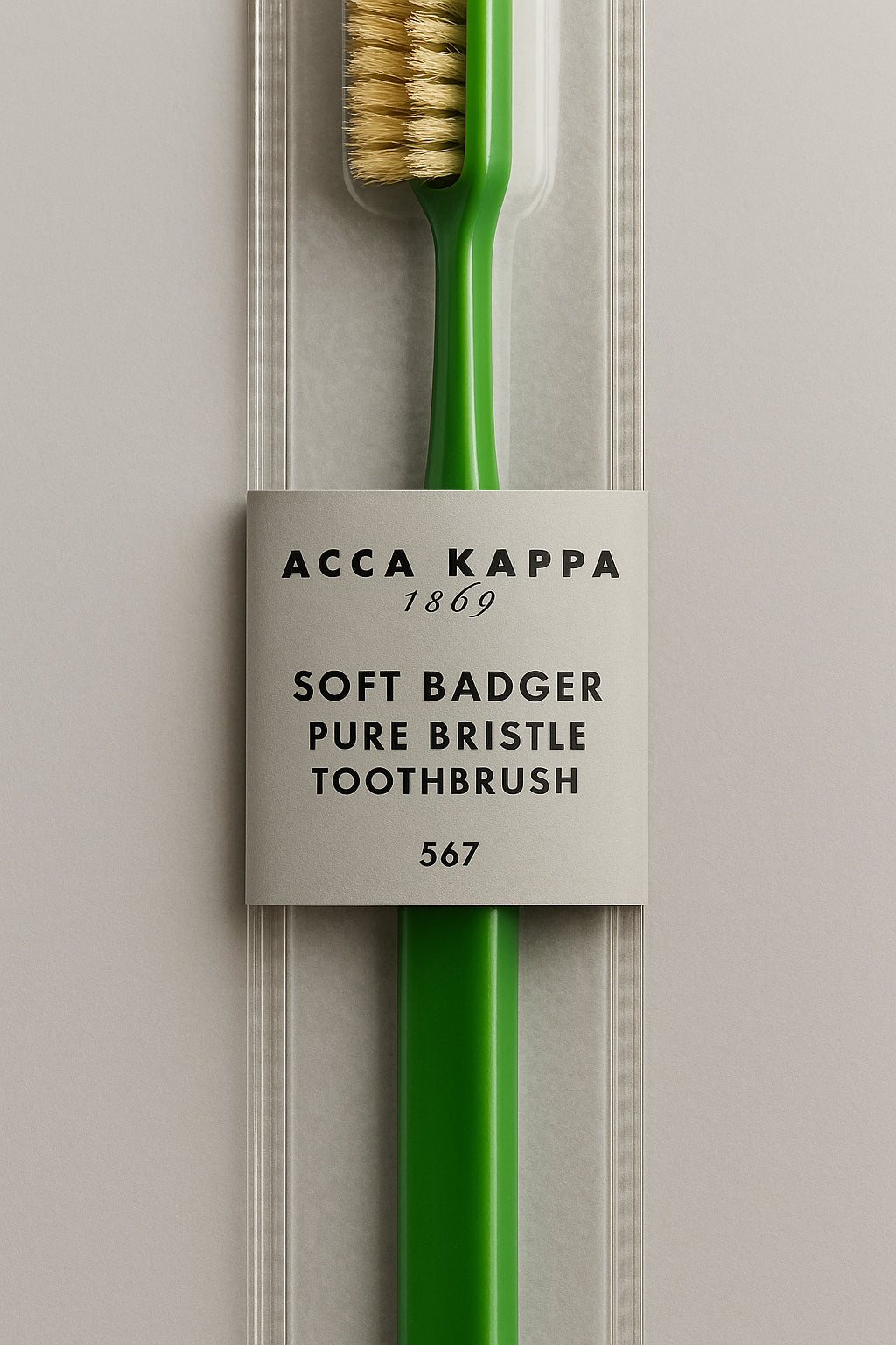Acca Kappa Soft Badger Pure Bristle Toothbrush with Premium Quality Bristles