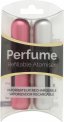 Pressit Refillable Perfume Atomiser Duo Pack - Silver & Pink