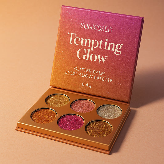 Sunkissed Tempting Glow Glitter Balm Eyeshadow Palette 6.4g