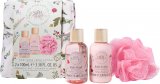 The Kind Edit Co. Spa Botanique Mini Shower Gift Set 100ml Body Wash + 100ml Body Lotion + Shower Flower + Bag