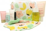 Clarins Beautiful Beginnings Gift Set 175ml Stretch Mark Expert + 30ml Exfoliating Body Scrub + 15ml Multi-Active Day Cream + 100ml  Tonic Treatment Oil + 3ml Supra Lift & Curl Mascara + Comforter