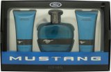 Mustang Blue Gift Set 100ml EDT + 100ml Aftershave Balm + 100ml Hair & Body Wash