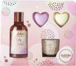 Style & Grace Bubble Boutique Relax and Bathe Gift Set 100ml Body Wash + 2 x 20g Heart Bath Fizzer + 30g Candle + Votive