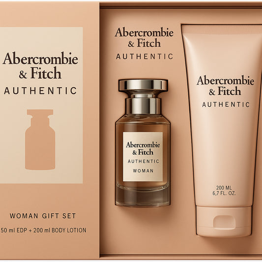 Abercrombie & Fitch Authentic Kvinna Gift Set 50ml EDP - 200ml Body Lotion