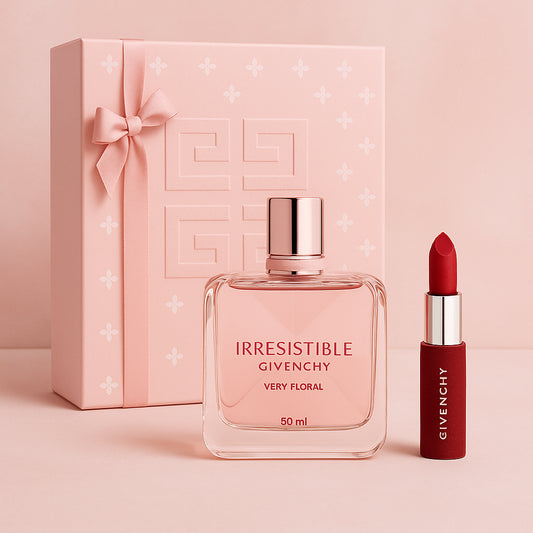 Givenchy Irresistible Very Floral Gift Set 50ml EDP + Mini Le Rouge Sheer Velvet Lipstick