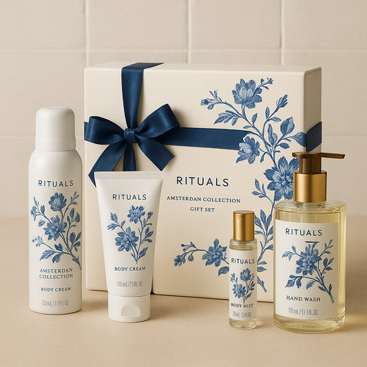 Rituals Amsterdam Collection Gift Set 50ml Foaming Shower Gel + 70ml Body Cream + 20ml Body Mist + 110ml Hand Wash