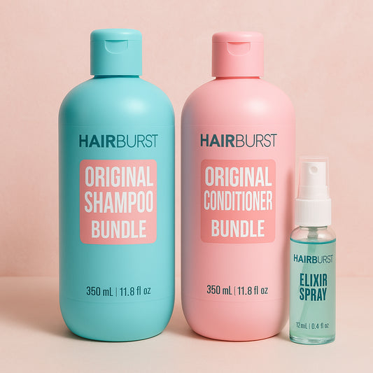 Hairburst Original Trio Bundle - Shampoo 350ml - Conditioner 350ml - Elixir Spray 12ml