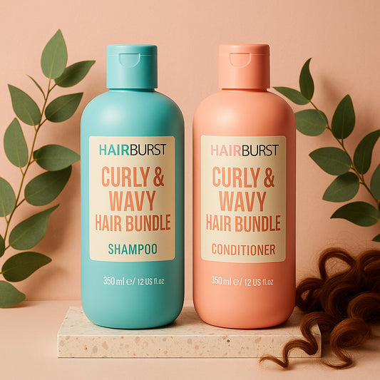 Hairburst Curly and Wavy Hair Bundle - Shampoo 350ml + Conditioner 350ml