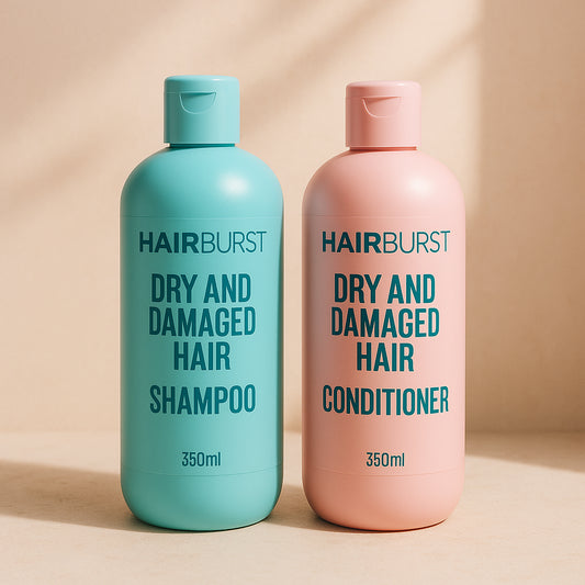 Hairburst Dry and Damaged Hair Bundle - Shampoo 350ml + Conditioner 350ml