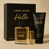 Lionel Richie Hello Gift Set- 100ml EDP + 100ml Shower Gel + 15ml Travel Size