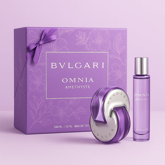 Bvlgari Omnia Amethyste Gift Set 100ml EDT + 15ml EDT