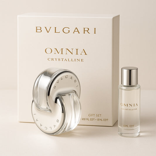 Bvlgari Omnia Crystalline Gift Set 100ml EDT + 15ml EDT