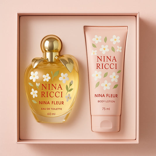 Nina Ricci Nina Fleur Gift Set - 80ml EDT Spray + 75 ml Body Lotion