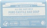 Dr. Bronner's All-One Baby-Mild Pure-Castile Bar Soap 140g