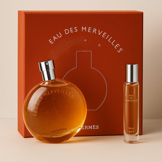 Hermès Eau des Merveilles Gift Set 50ml EDT + 15ml EDT