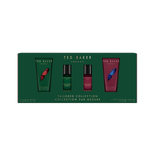 Ted Baker Tailored Collection Gift Set 2x 15ml Edp + 2x 50ml Body Wash