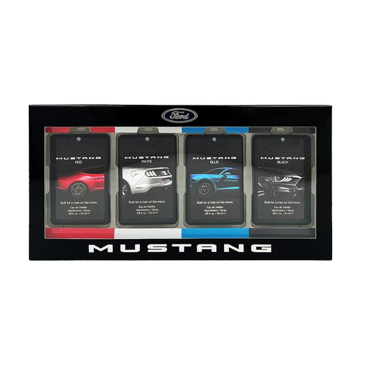 Mustang Ford Gift Set 20ml Red EDT - 20ml White EDT - 20ml Blue EDT - 20ml Black EDT