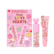 Sunkissed Love Hearts Lip Gift Set 6ml Lip Gloss + 16ml Lip Conditioner
