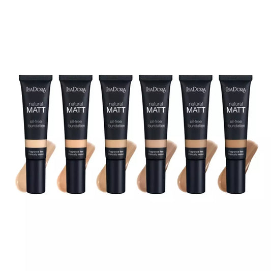 IsaDora Natural Matt Oil-Free Foundation 35ml - Long-Lasting Matte Finish