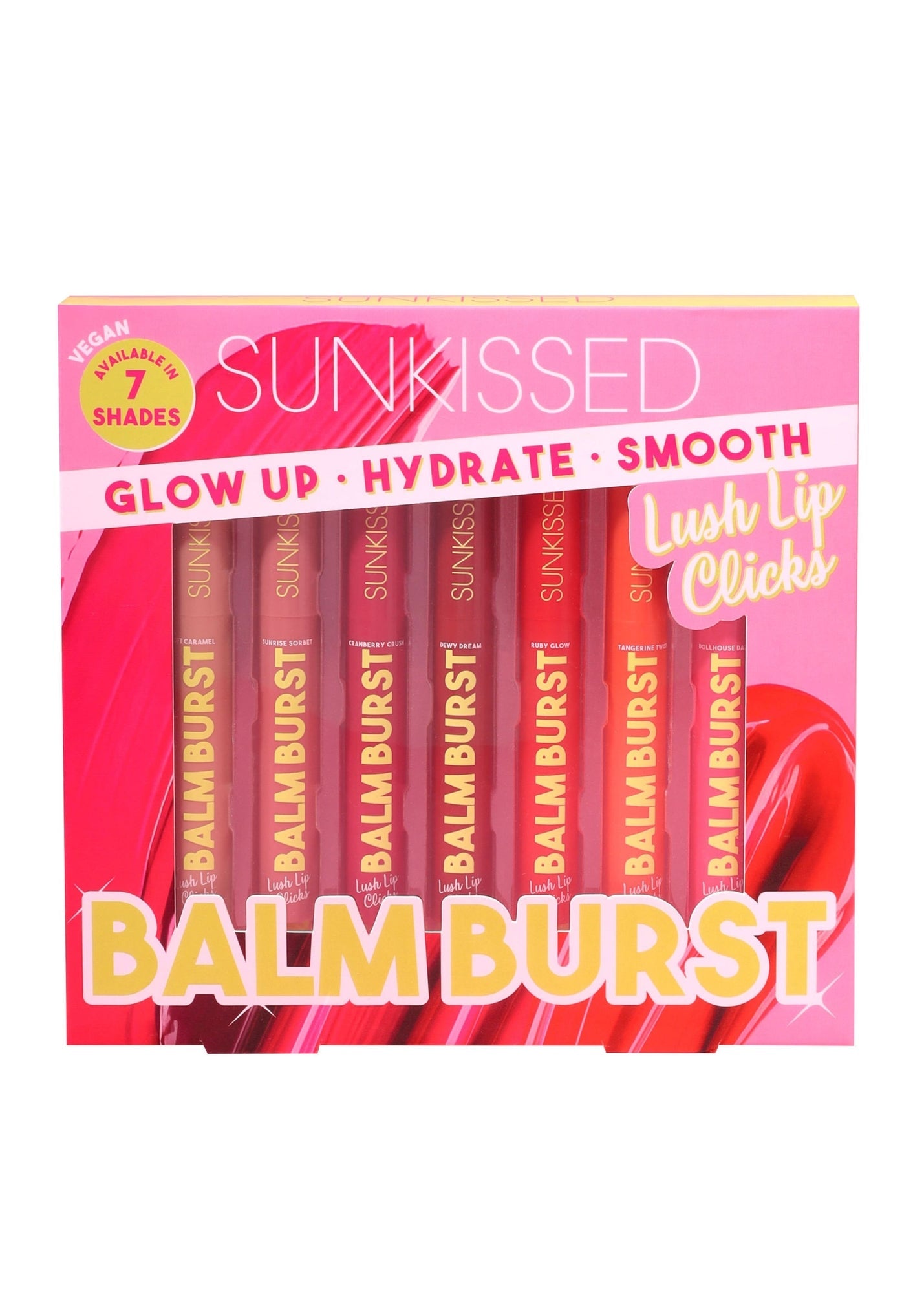 Sunkissed Balm Burst Lush Lip Clicks Gift Set 7 Pieces