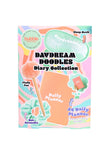The Kind Edit Co. Bubble Boutique Daydream Doodles Diary Collection Gift Set 1 Notebook + 1 Fluffy Pen + 1 Eye Mask + 1 Satin Scrunchie