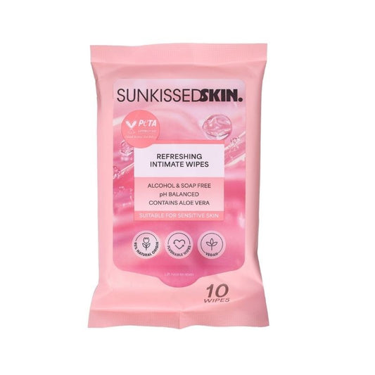 Sunkissed Skin Refreshing Intimate Cleansing Wipes - 10 Wipes
