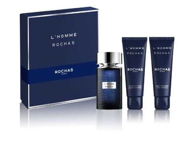 Rochas L'Homme Rochas Gift Set 100ml EDT + 100ml Shower Gel + 100ml Body Lotion