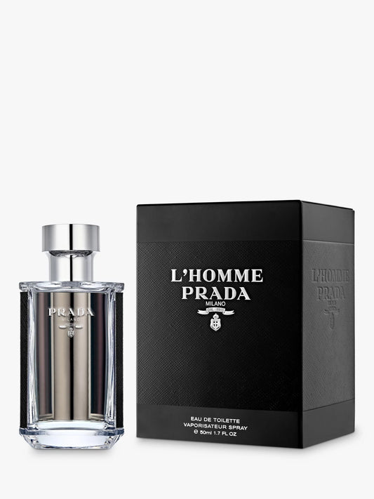 Prada L'Homme Eau de Toilette 100ml, & 50ml Spray