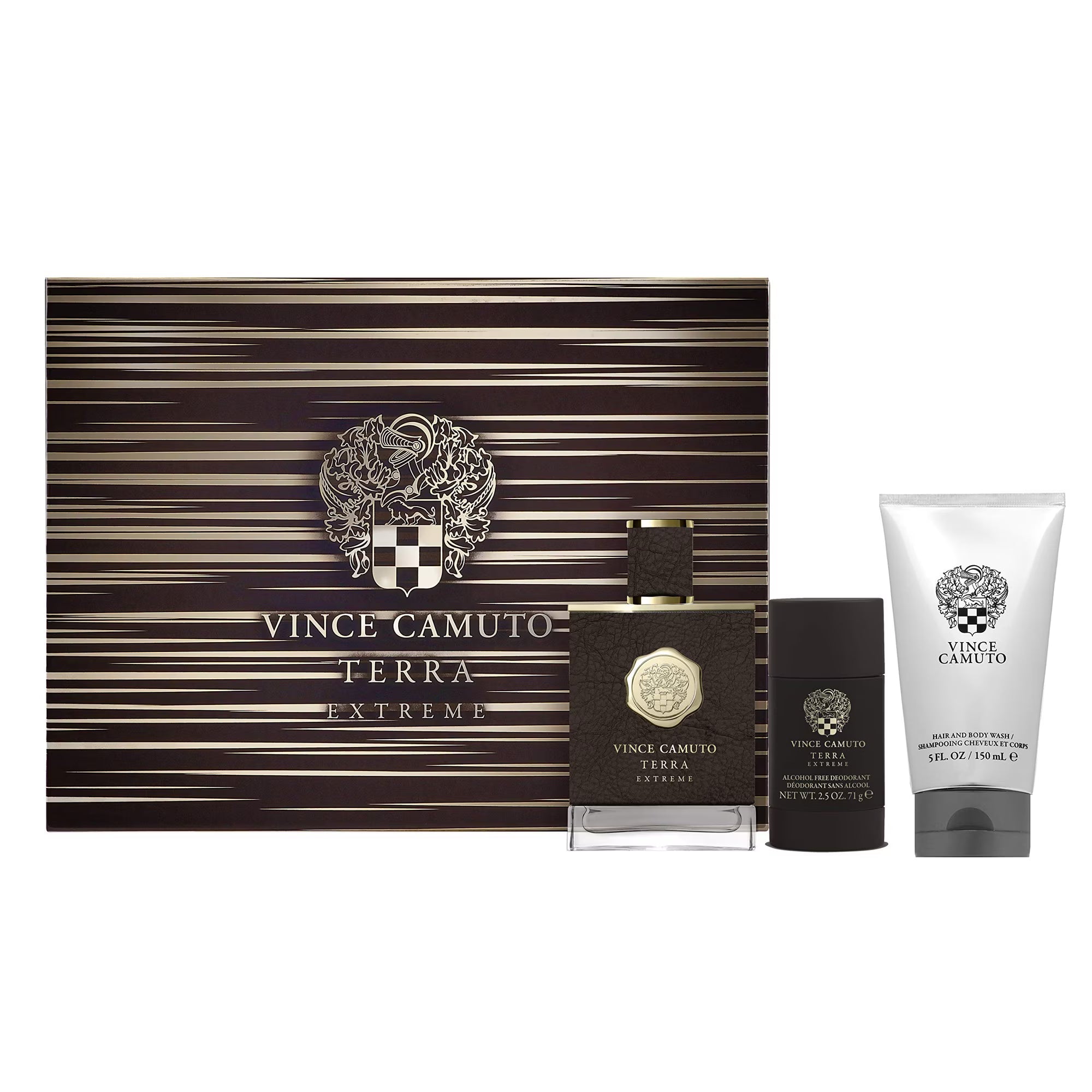 Vince Camuto Terra Extreme Gift Set 100ml EDP + 150ml Shower Gel + 75ml Deodorant Stick