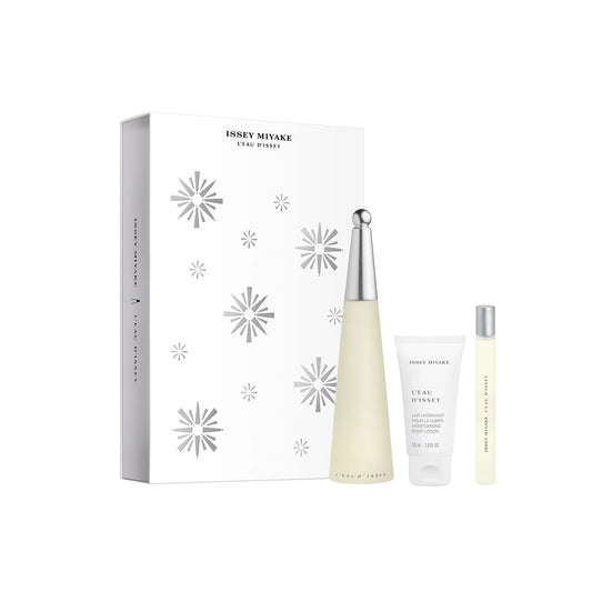 Issey Miyake L'eau D'issey Gift Set 100ml Edt + 50ml Body Lotion + 10ml Purse Spray