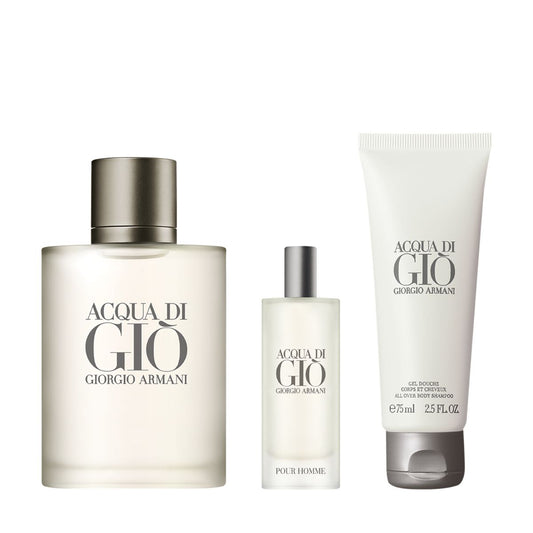 Giorgio Armani Acqua Di Gio Gift Set 100ml EDT - 75ml Shower Gel - 15ml EDT