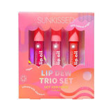 Sunkissed Lip Dew Tri Set Gift Set 3 X 4.3ml Lip Oil