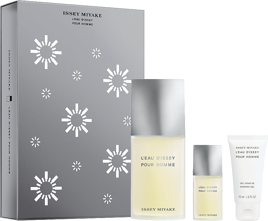 Issey Miyake L'Eau d'Issey Pour Homme Gift Set 125ml EDT - 50ml Shower Gel - 15ml EDT