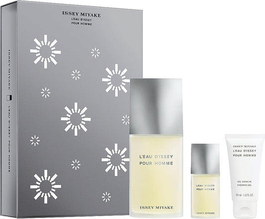 Issey Miyake L'Eau d'Issey Pour Homme Gift Set 125ml EDT - 50ml Shower Gel - 15ml EDT