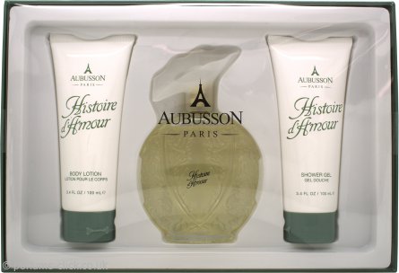 Aubusson Historie d'Amour Gift Set 100ml EDP + 100ml Body Lotion + 100ml Shower Gel