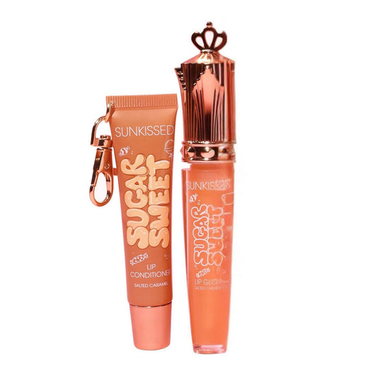 Sunkissed Sugar Sweet Salted Caramel Gift Set 16ml Lip Conditioner + 8ml Lip Gloss
