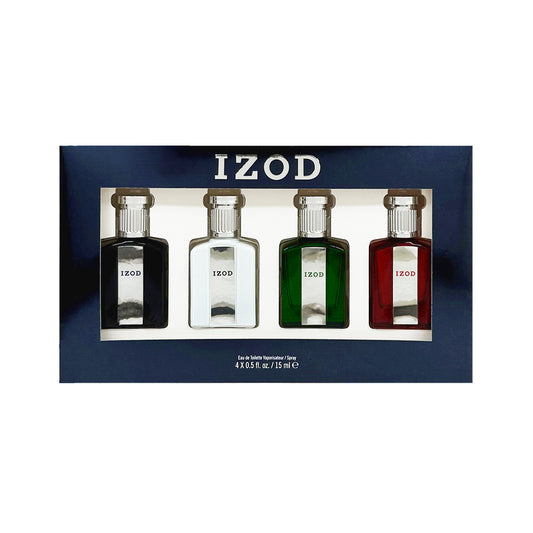 Izod Gift Set 15ml Blue Edt + 15ml Red Edt + 15ml White Edt + 15ml Green Edt