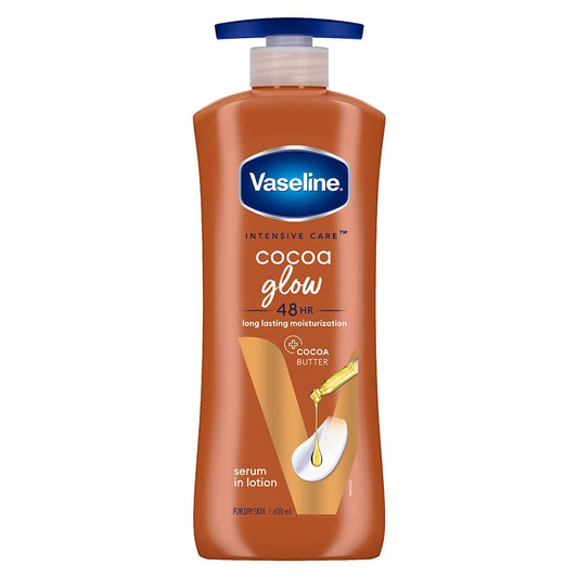 Vaseline Intensive Care Cocoa Glow Body Cream for Deep Moisturizing and Radiant Skin