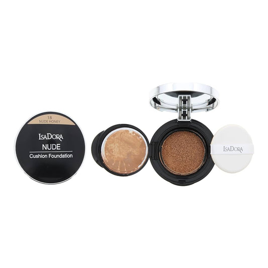 Isadora Nude Cushion Foundation 15g Lightweight Liquid Makeup with Natural Finish